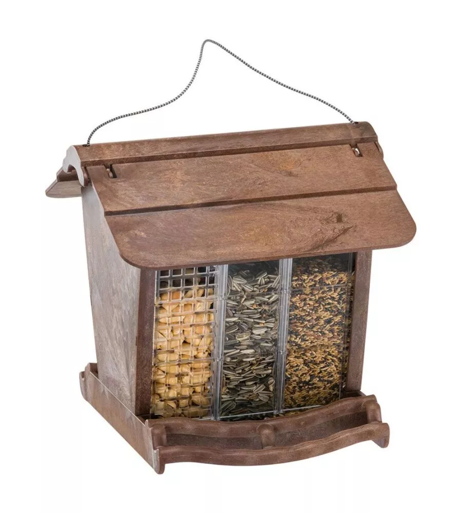 MANGIATOIA SILOS PER UCCELLI SELVATICI "JOK 1", 23X26X23 CM - FERPLAST